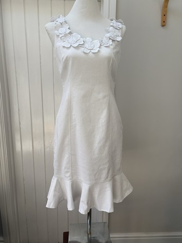 White floral collar - floral, mini