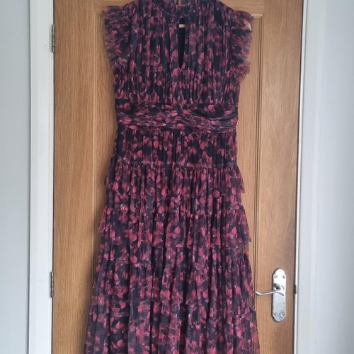 Coast ruffle midi dress - midi, size