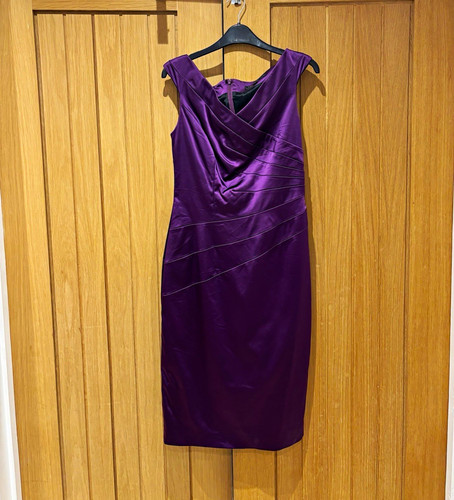 Coast purple satin cowl neck - coast,