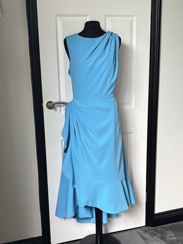 Coast crepe ruffle midi dress - ruffle,