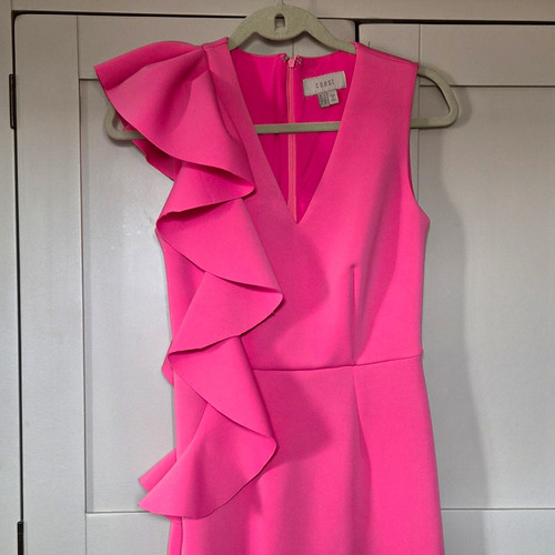 Coast pink bodycon dress - bodycon, size