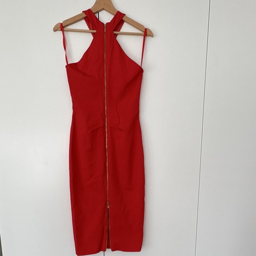 Coast red halter neck - halter, midi