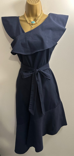 Coast blue cotton asymmetrical - cotton,