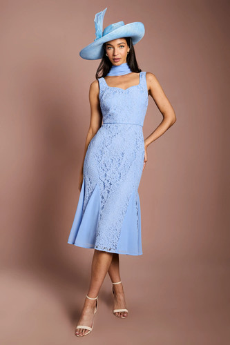 Coast blue fit flare - &,