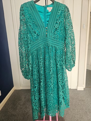 Coast dress size green lace - dress, 16