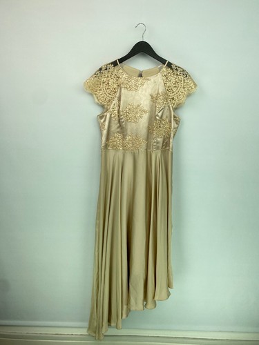 Coast gold lace maxi fit - gold,
