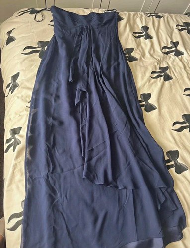 Coast blue strapless chiffon - blue,