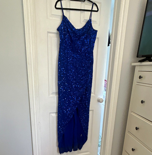 Coast blue sequin cowl - cowl, neck