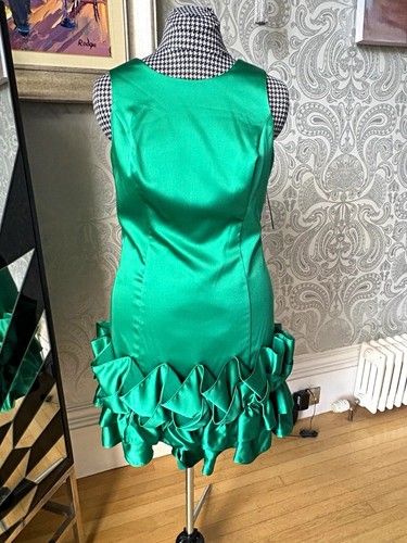 Coast green satin shift dress - coast,