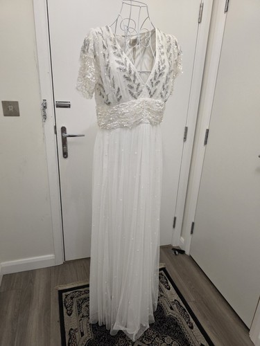 Coast white embellished bridal - white,