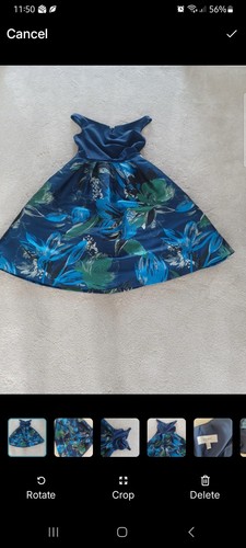 Coast navy green floral - navy, fit