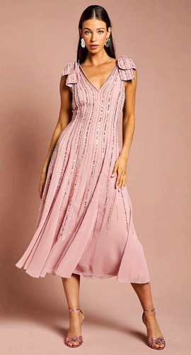 Coast blush pink sequin beaded - coast,