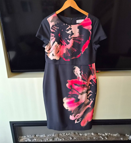 Coast navy pink floral - coast, shift