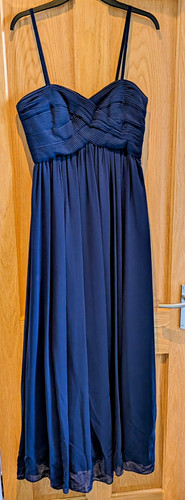 Coast navy long dress size - navy,