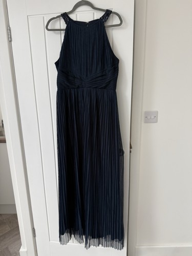 Coast all over pleat navy - all,