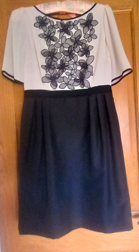 Coast black white floral - white,