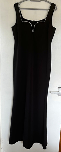 Coast black satin polyester - satin,