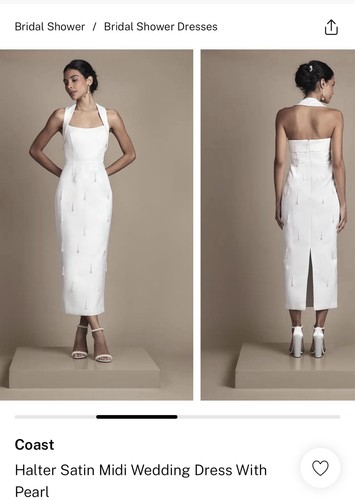 Coast halter satin midi - coast,