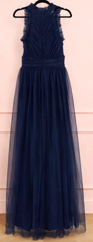 Coast navy high neck - high,