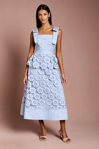 Coast powder blue fit flare - powder, &