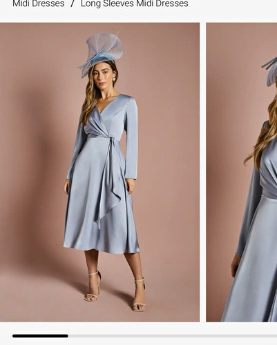 Coast wrap satin midi - satin,