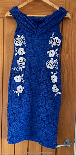 Coast blue white floral - blue, &