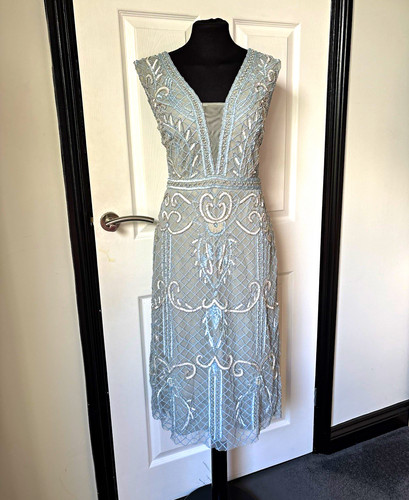 Coast blue sequin beaded - coast,