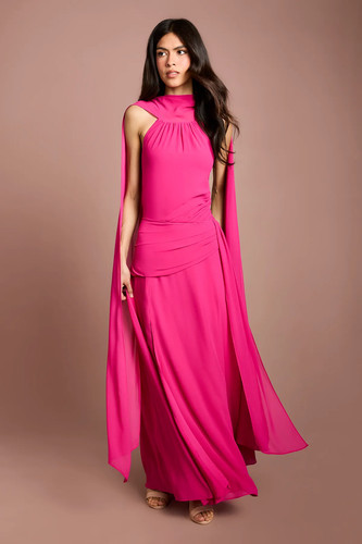 Coast pink maxi dress womens - pink,