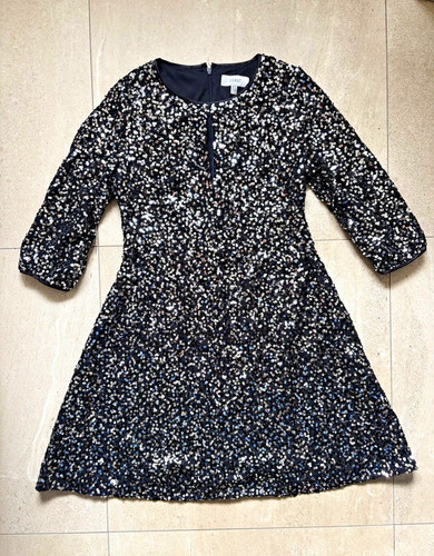Coast black silver sequin - &,