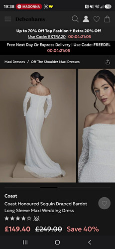 Coast ivory polyester - ivory, sequin