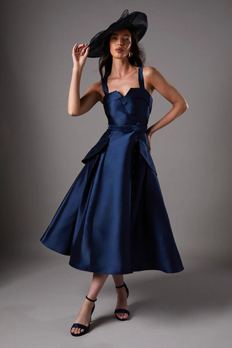 Coast navy midi - midi, dress